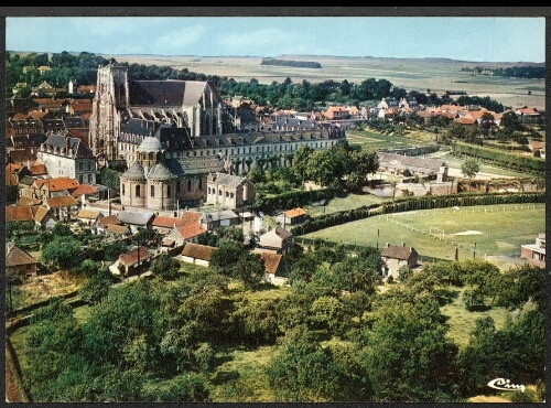 Saint-Riquier (Somme) : vue aérienne