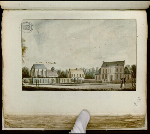 Maison de campagne de M. Lennel située à Cambron près l’église, 1800