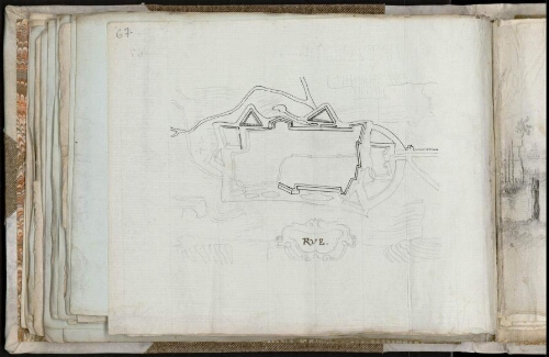 Plan de l’enceinte de Rue