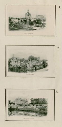  A) Long. Hôtel de ville B) Long. Vue du Pont C) Long. Derrière du château