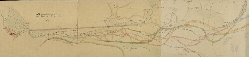 Plan d'une partie du cours de la Somme depuis Abbeville jusqu'à la pointe du Hourdel.