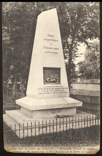 Monument du chevalier de la Barre