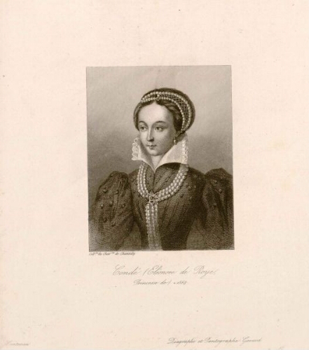 Condé (Éléonore de Roye, princesse de) morte en 1564. - Collection du Château de Chantilly. - Diagraphe et Pantographe-Gavard.