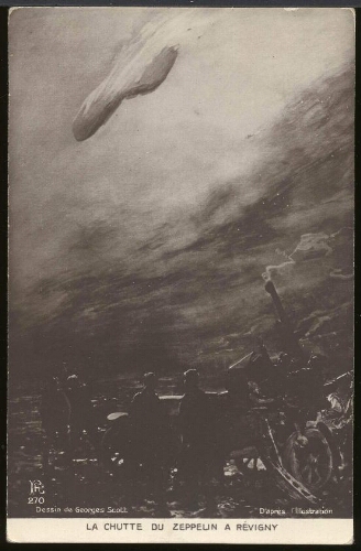 La chute du Zeppelin à Revigny