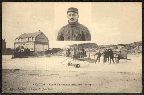 Le Crotoy. École d'aviation militaire. Le caporal Strohl