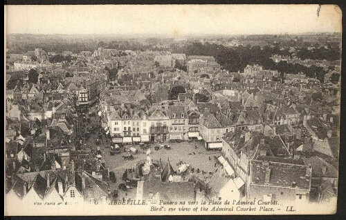 Abbeville. Panorama vers la place de l'Amiral Courbet.