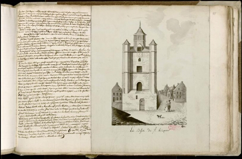 Le Befroi (sic) de Saint-Riquier. 1812. Accompagné d'une noticEManuscrite