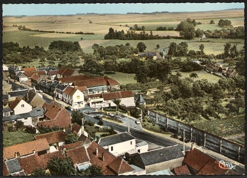 Saint-Riquier (80 - Somme) : vue aérienne