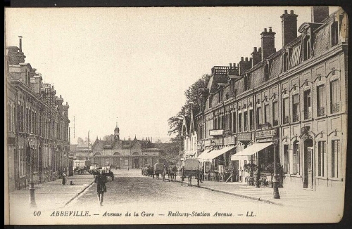 Abbeville. Avenue de la gare.