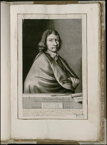 Nicolas Blasset. - Copie de la gravure de J. Lenfant, 1658