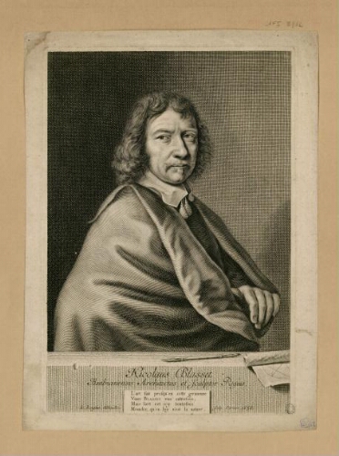 Portrait de Nicolas Blasset. Ambianensis architectus et sculptor regius. - Par Io. Lenfant. Sculp. Parisiis, 1658.