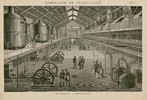 Abbeville, intérieur de la Sucrerie. Compagnie de Fives-Lille.