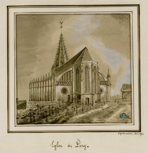 Église de Long. NaturEMai 1850.