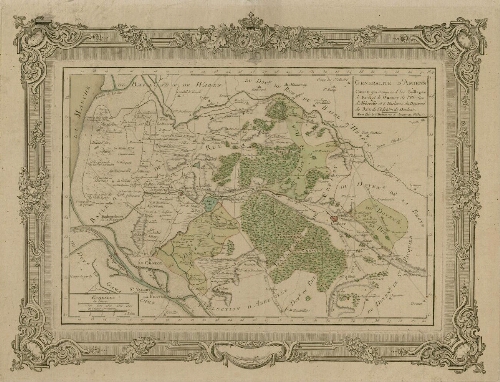 Généralité d'Amiens : carte qui comprend les baillages de Rue et de Cressy de l’Élection d'Abbeville et 3 enclaves du doyenné de Rue de l’Élection de Doulens.