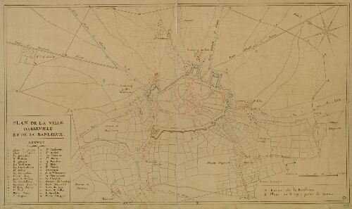 Plan de la Ville d'Abbeville et de sa banlieue.