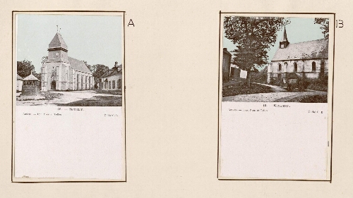 A) Sentelie. - Carte postale n°46. - Amiens. Imp. Yvert et Tellier. Cliché C.B. B) Rumaisnil. - Carte postale n°45. - Amiens. Imp. Yvert et Tellier. Cliché C.B. - Nota : Rumaisnil est une ancienne commune française de la Somme qui fusionna administrativement avec 3 autres : Namps-au-Val, Namps-au-Mont et Taisnil pour constituer Namps-Maisnil le 28 décembre 1972.