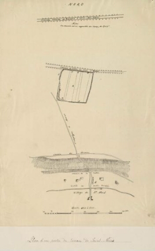 Plan d'une partie du terroir de Saint-Mard calque