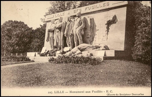 Lille, monument aux fusillés