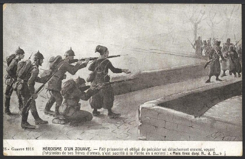 Guerre 1914 : Héroïsme d'un zouave