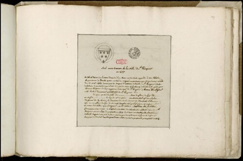 Scel aux causes de la ville de Saint-Riquier en 1487 avec notice