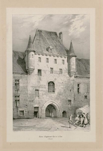 Château d'Applaincourt (Happlaincourt). Côté de la cour. Picardie.