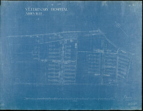 Cartes et Plans 1914-1918 : Veterinary Hospital Abbeville = Hôpital Vétérinaire d'Abbeville