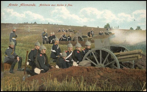 Armée allemande, artillerie aux écoles à feu