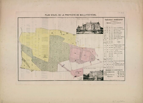 Plan visuel de la propriété de Mailly-Raineval.