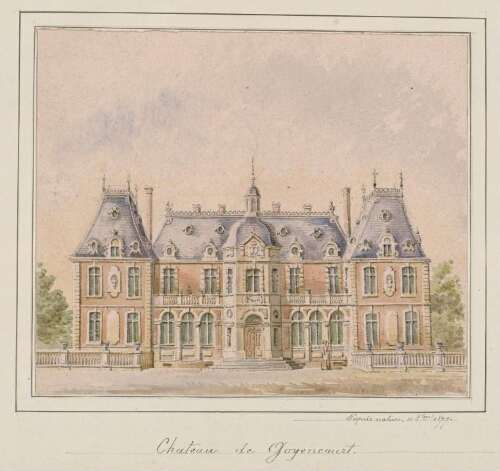 Château de Goyencourt d'après nature, 11 octobre 1877