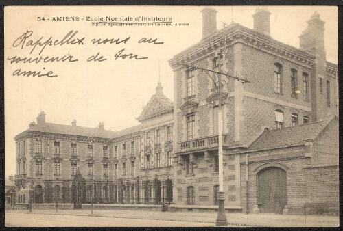 Amiens : Ecole Normale d'Instituteurs