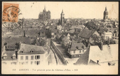 Amiens : vue générale prise du château d'eau