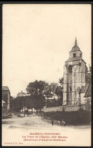 Maison-Ponthieu : la tour de l'église (XVe siècle) (Environs d'Auxi-le-Château)