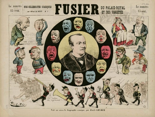 Fusier, du Palais-Royal et des Variététs. Célébrité comique.