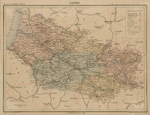 Somme. - Extr. de "France" par Adolphe Joanne ; gravé par Erhard, 12 rue Duguay-Trouin. - A Paris : librairie Hachette. - Paris : impr. F. Dufrenoy, 34 rue du Four-St-Germain.