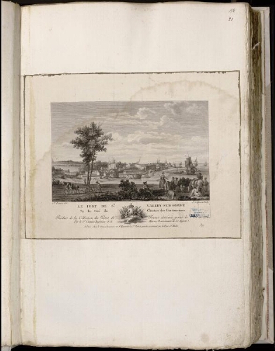 Le port de St Valery sur Somme vu du côté chantier des constructions. Réduit de la collection des Ports de France dessinés pour le Roi en 1776. Par le Sr Ozanne, Ingénieur de la Marine Pensionnaire de Sa Majesté. Ozanne, de l., Le Gouaz (Y.), sculp. A Paris, chez Le Gouaz, graveur, rue Ste Hyacinthe