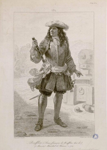 Boufflers (Louis-François de Boufflers, duc de ) : 27 mars 1693 Maréchal de France, mort en 1711. - Peint par Couder. - Gravé par Nordlinger. - Diagraphe et Pantographe Gavard.