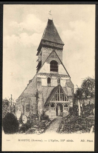 Mareuil (Somme) : l'église, XIIe siècle