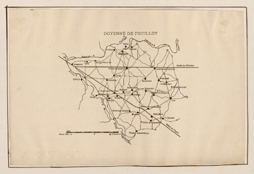 Doyenné de Fouilloy. - Carte.