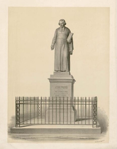 Monument dédié à Lhomond né à Chaulnes le 26 octobre 1727, mort à Paris le 31 décembre 1794 : souscription publique 1860.