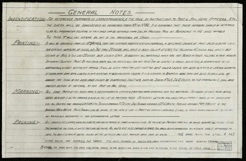 Cartes et Plans 1914-1918 : General Notes = Notes générales