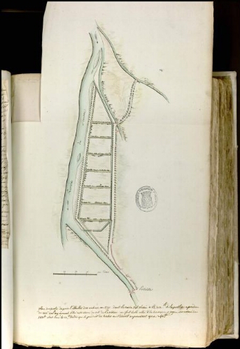 Abbeville Plan du Patis de puis l’abattis de s arbres en 1790 dont la vente s’est élevée à 15,312 livres. Si le public a perdu du côté de l’agrément, il lui reste encore du côté de la rivière une fort belle allée & la commune y gagne un revenu de 183 livres étant loué 423 livres, tandis que le produit de s herbes ne s’élevait auparavent qu’à 240 livres