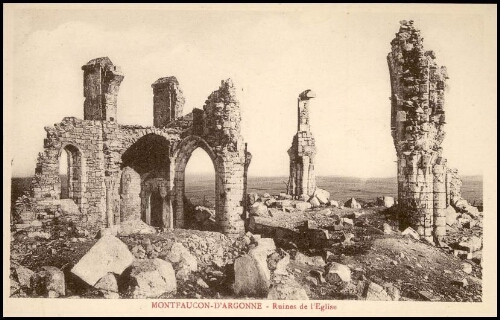 Montfaucon d'Argonne, ruines de l'église