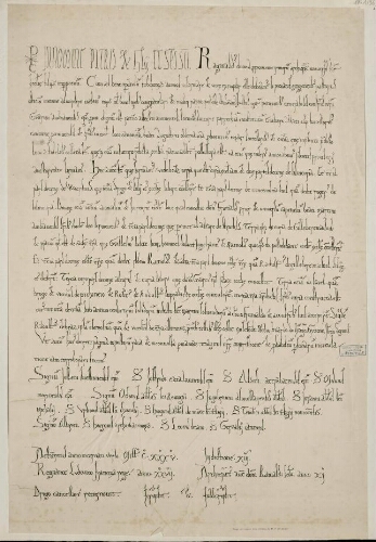 Abbaye de Saint-Pierre de Selincourt, diocèse d'Amiens : Charte de Rainaldus (Renaud II), archevêque de Reims, confirmant l'abbaye dans ses possessions et privilèges (1135).