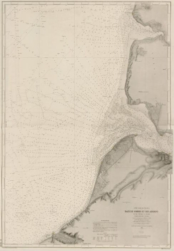 Côte Nord de France : Baie de Somme et ses abords, entre Tréport et Berck, embouchure de l'Authie, d'après la reconnaissance effectuée en 1878, par M. G. Héraud, Ingénieur Hydrographe et MM. Bouillet, Favé et Garnier, Sous-Ingénieurs, assistés de MM. Mion et La Porte, élèves ingénieurs. - Dépôt des cartes et plans de La Marine, 1880.