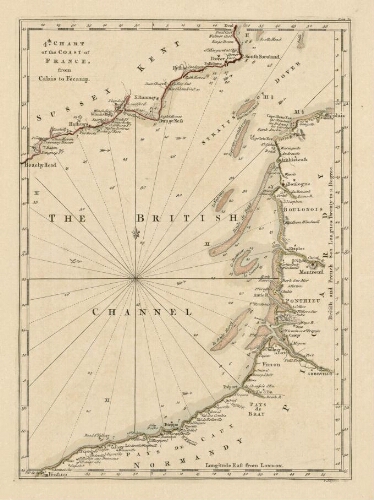 4th chart of the coast of France from Calais to Fécamp. - T. Jefferys, sc.