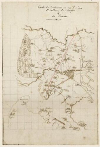 Carte des embouchures des rivières d'Authie, de Maye et de Somme.