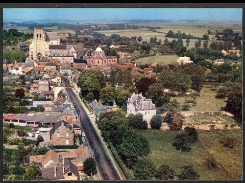 Saint-Riquier (Somme) : vue aérienne