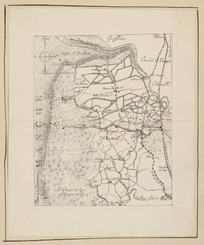 Plan de la commune de Quend. - Echelle de 1/50 000.