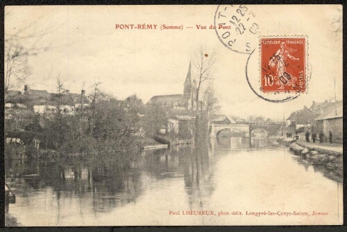 Pont-Remy (Somme) : vue du Pont