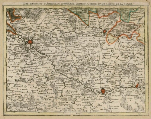 Les Environs d'Abbeville, Dourlens, Amiens, Corbie, et du cours de la Somme.